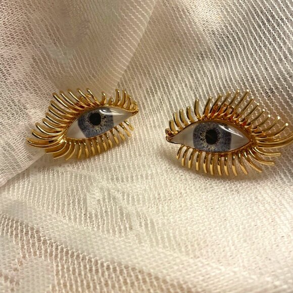 Florenza Jewelry - Baroque Style Your Blue Eyes On Me Earrings Set